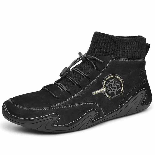 2 Men Winter Fashion Pig Leather Boots