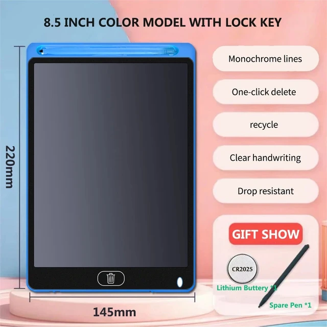 1 Toys for children 8.5Inch Electronic Drawing Board LCD Screen Writing Digital Graphic Drawing Tablets Electronic Handwriting Pad