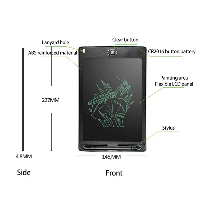 1 Toys for children 8.5Inch Electronic Drawing Board LCD Screen Writing Digital Graphic Drawing Tablets Electronic Handwriting Pad