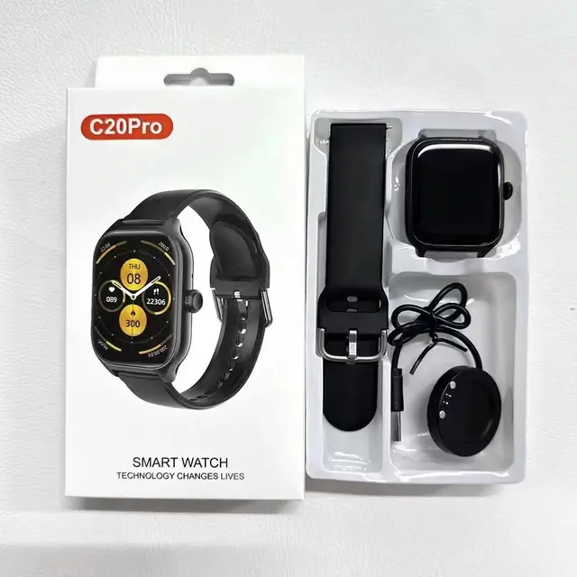 1 C20PRO 2024 Smartwatch Newest BT Call Custom Dial HD Screen Display Message Push Smart reminder C20pro Smartwatch