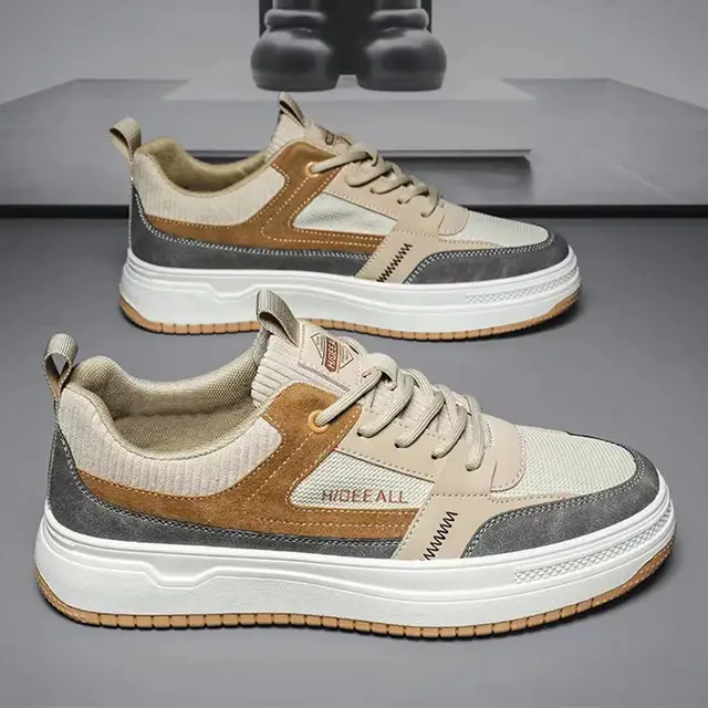 1 Fabric upper breathable Lace up Classic Low Top mens flat skate shoes tennis sneakers for men