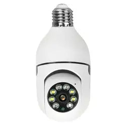 ABE HD 1080P night vision bulb camera indoor automatic tracking security baby 90 degree 360 degree camera PTZ WiFi bulb camera