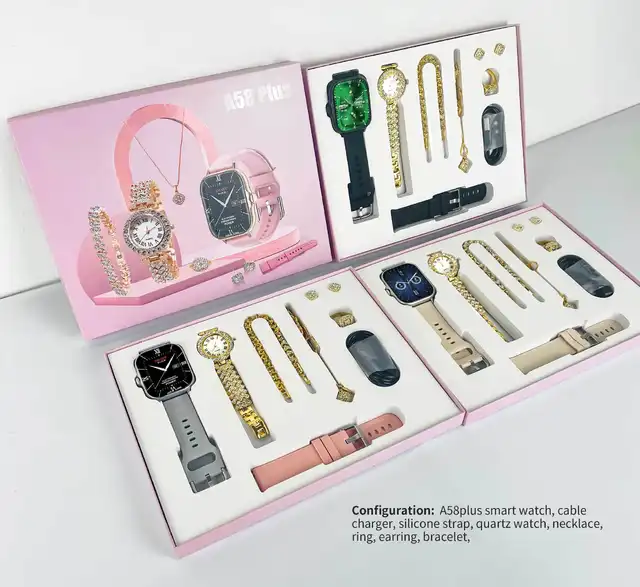 1 A58 plus smartwatch 6 in 1 suit