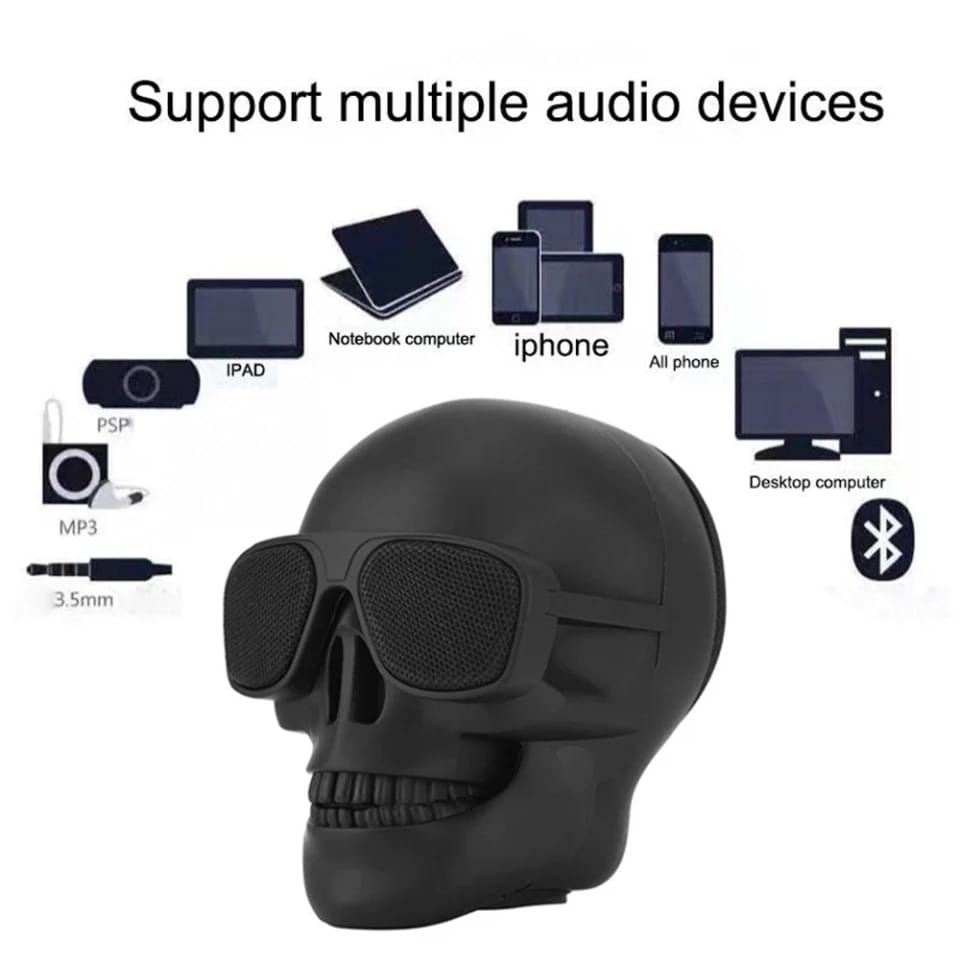Wireless Bluetooth Skull Speaker Portable
