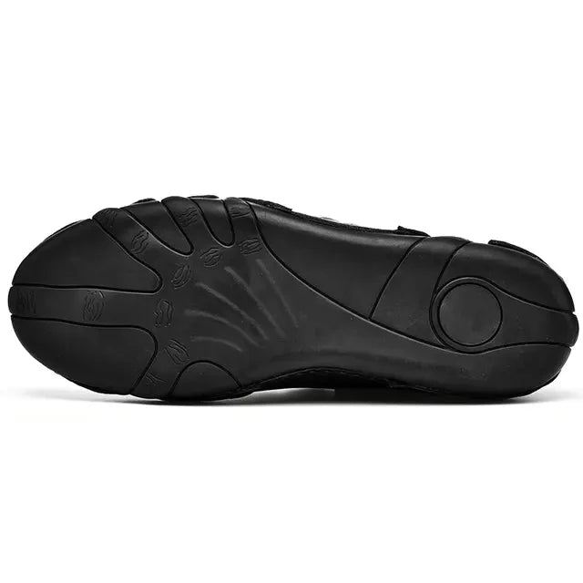 2 Breathable Low-top Men's Casual Leather Shoes,Deodorant,Non-slip And Durable