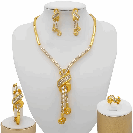 3 Arabic jewelry necklace set