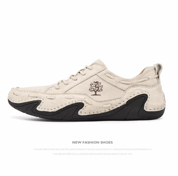 2 Men's Fashion Cow Leather Casual shoes