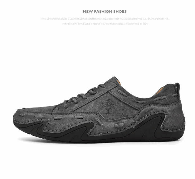 2 Men's Fashion Cow Leather Casual shoes