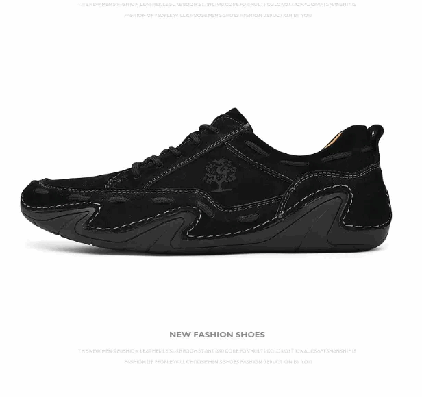 2 Men's Fashion Cow Leather Casual shoes