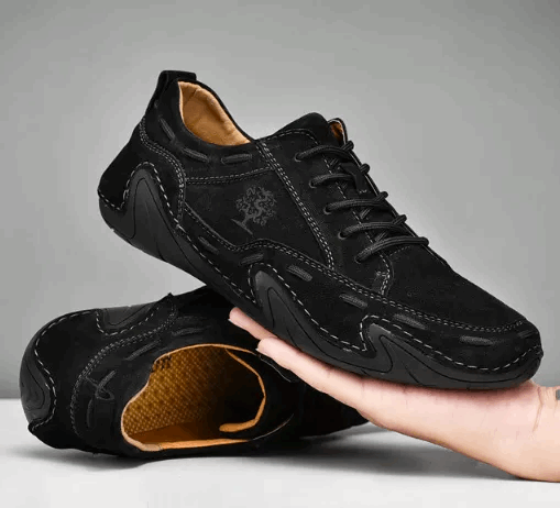 2 Men's Fashion Cow Leather Casual shoes