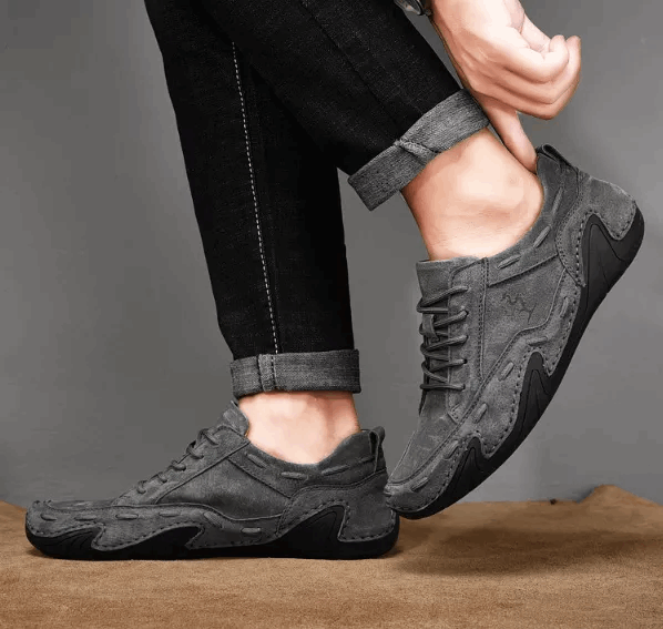 2 Men's Fashion Cow Leather Casual shoes