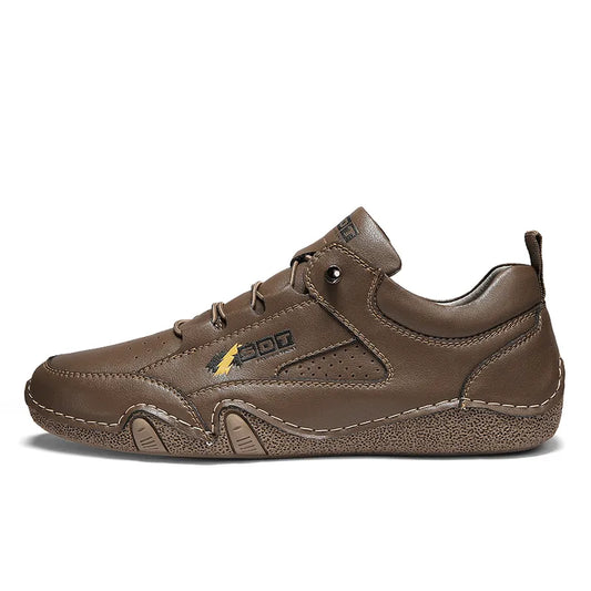 Breathable Low-top Men's Casual Leather Shoes,Deodorant,Non-slip And Durable