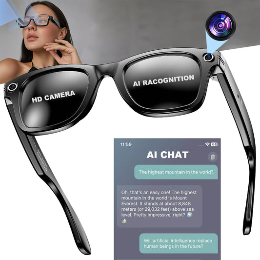 Smart Glasses AI Translation 1080P HD Camera