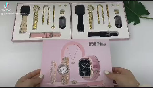 1 A58 plus smartwatch 6 in 1 suit