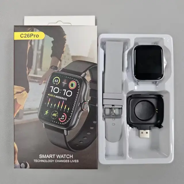 1New smart watch c26 pro for men women BT call relogio smartwatch heart rate sport fitness tracker C26PRO Y13