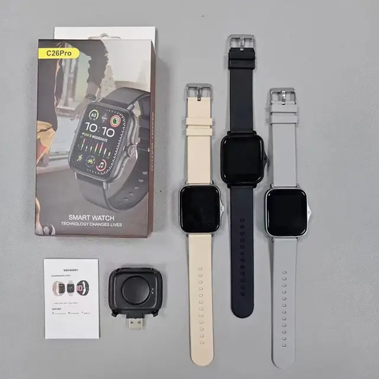 1New smart watch c26 pro for men women BT call relogio smartwatch heart rate sport fitness tracker C26PRO Y13