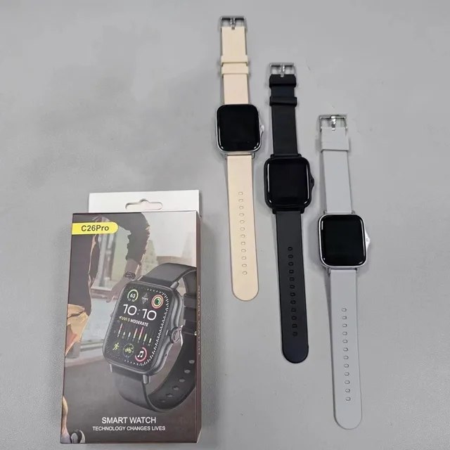 1New smart watch c26 pro for men women BT call relogio smartwatch heart rate sport fitness tracker C26PRO Y13
