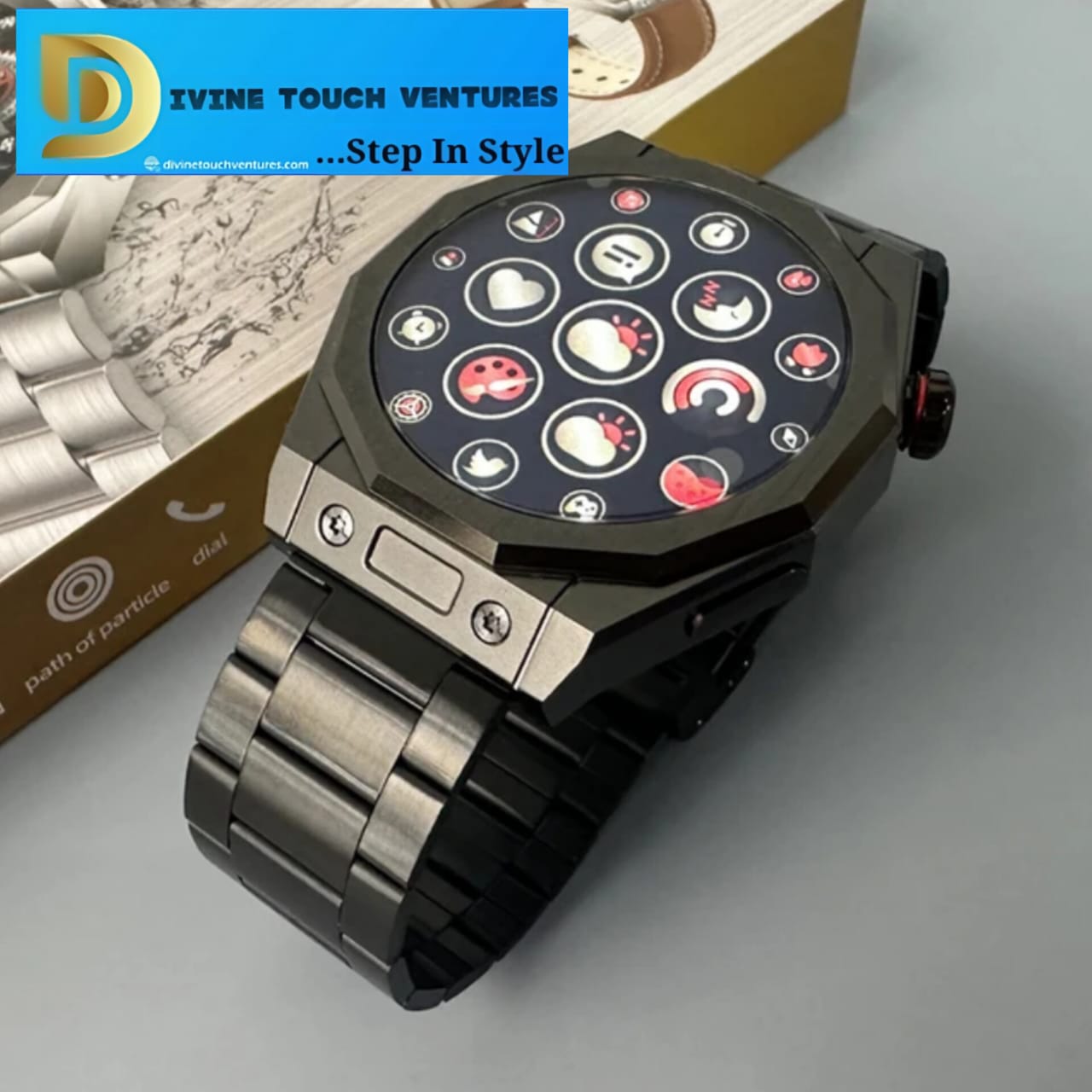 2024 Reloj inteligente Round Watch Z83 Max 1.52" AMOLED Screen Three Different Bands Split Screen Wireless Charging Z83max