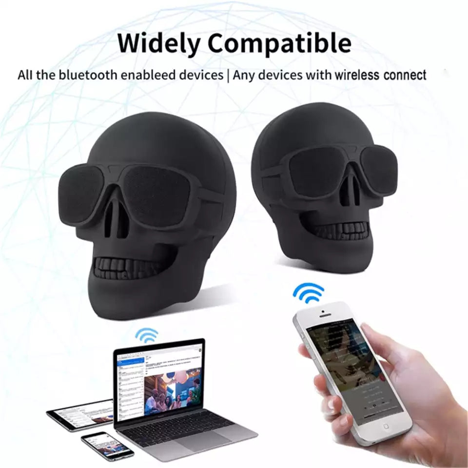 Wireless Bluetooth Skull Speaker Portable