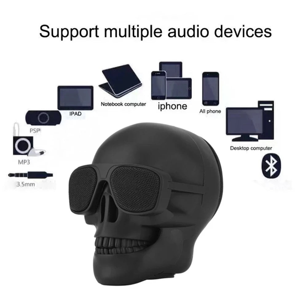 Wireless Bluetooth Skull Speaker Portable