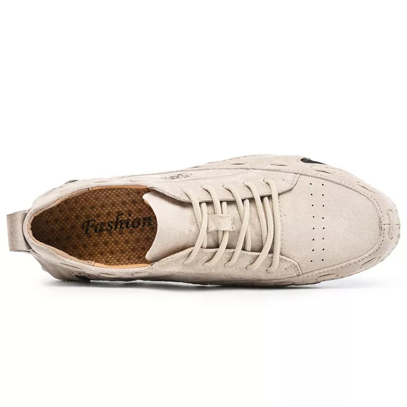 2 Men's Fashion Cow Leather Casual shoes