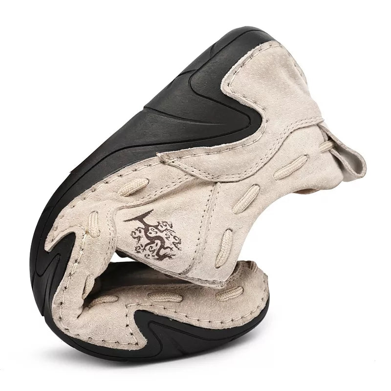 2 Men's Fashion Cow Leather Casual shoes