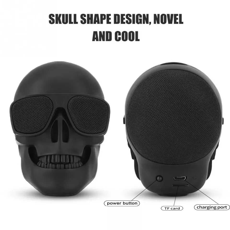 Wireless Bluetooth Skull Speaker Portable