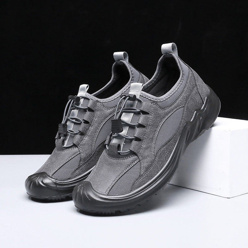 3 Anti Slip fabric upper soft PU sole Mens outdoor Lightweight breathable hiking Trails Shoes sneakers for men